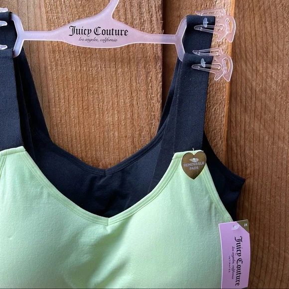 NWT Juicy Couture 2PCK Sport Bras - Picture 2 of 6